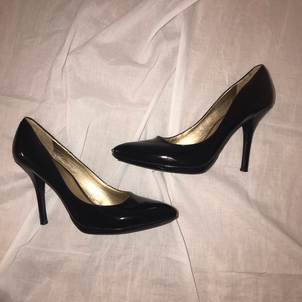 BCBGeneration Patent Black Heels